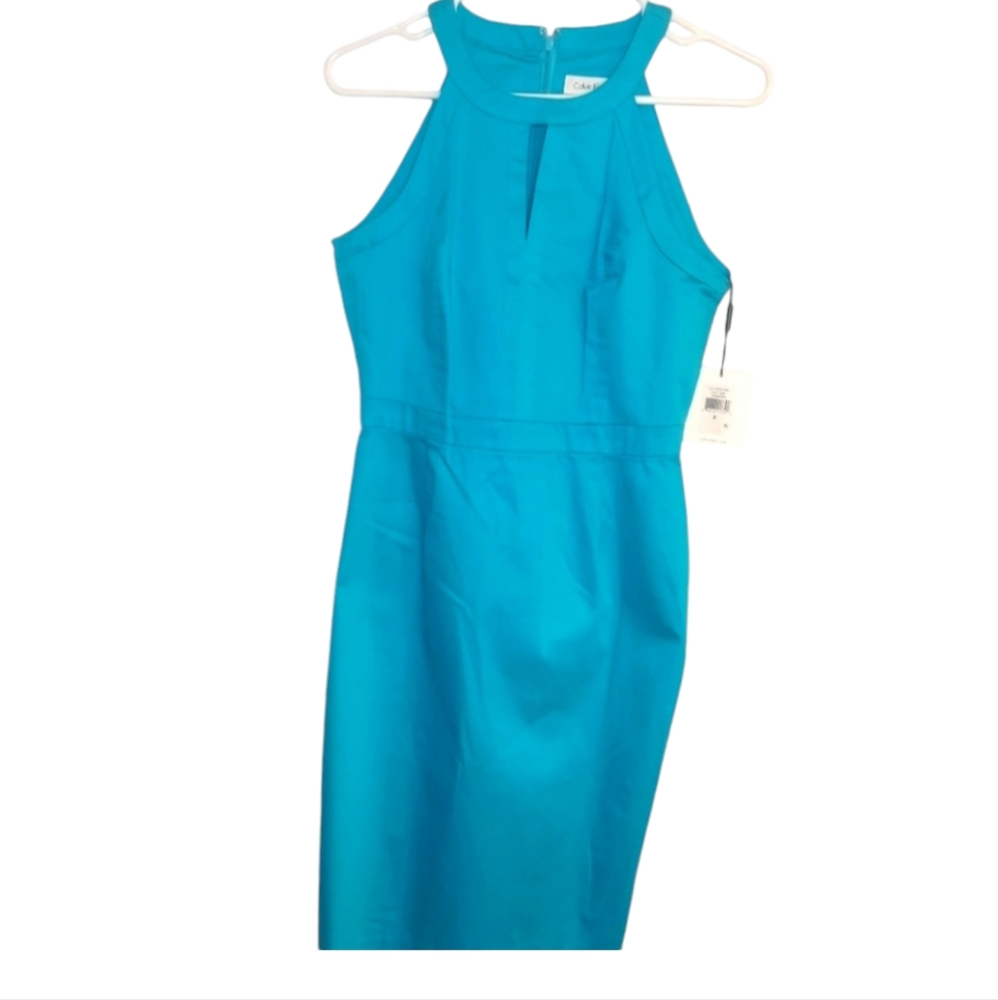 Calvin Klein Turquoise Dress, Sleeveless NWT